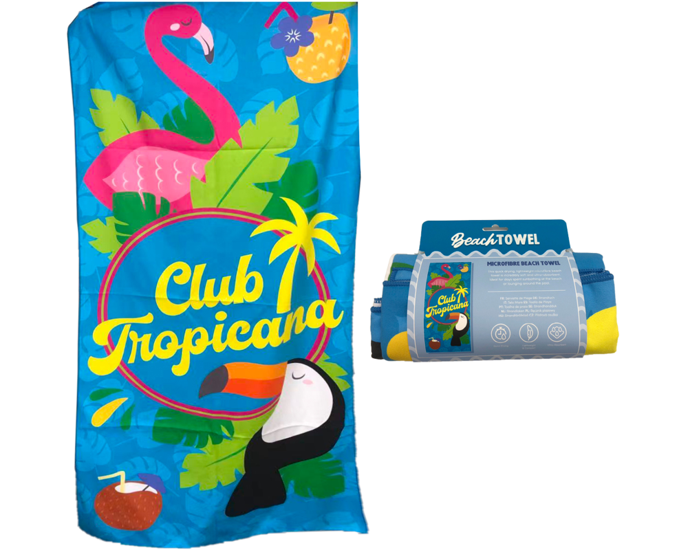 ROOST Badetuch 80x180cm BTOW01 Flamingo Club