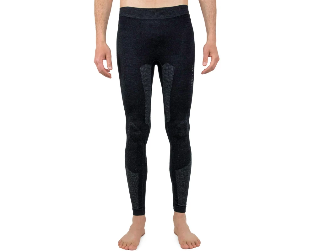 Merino & More Herren Funktionsunterhose lang XL, Schwarz