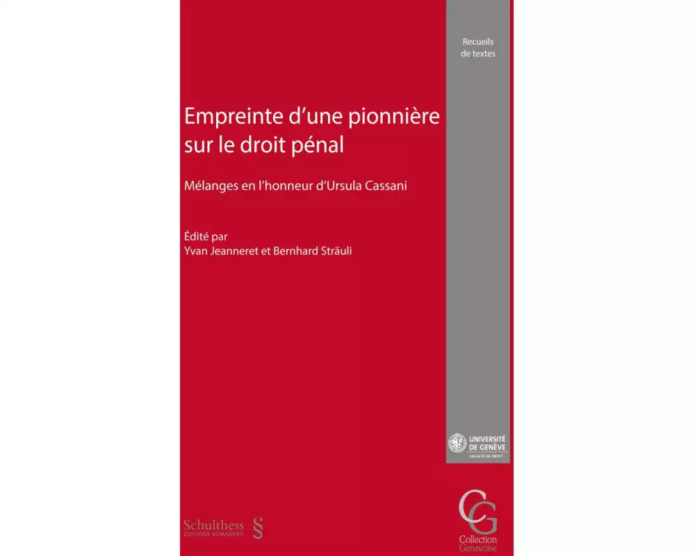Mélanges en l'honneur de Ursula Cassani