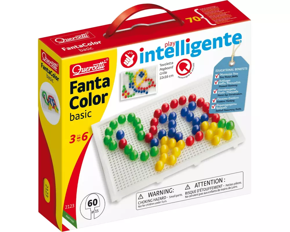 Quercetti Mosaik-Steckspiel FantaColor Tab Basic 100 Teile