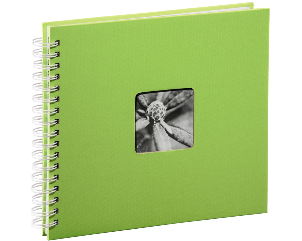 HAMA Spiralalbum Fine Art 2115 280x240mm,kiwi 25 Blatt, weiss