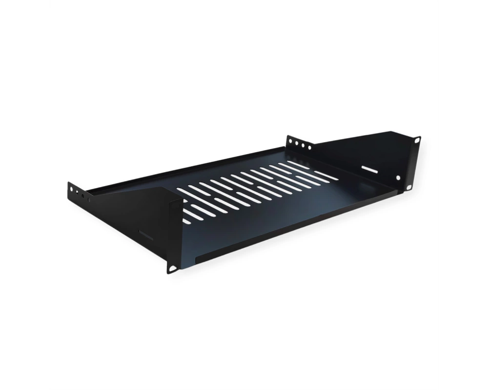 VALUE 19-Zoll-Geräteträger 2 HE, T: 250mm, max. 15 kg, U-Form, schwarz
