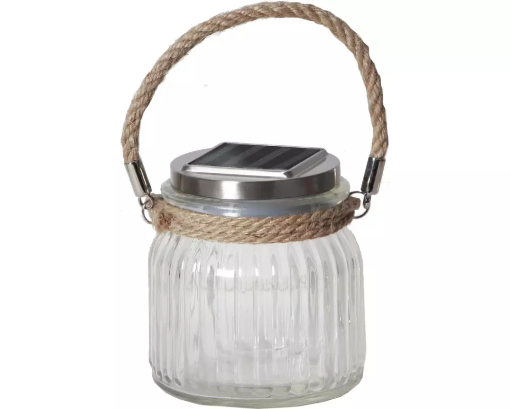 Star Trading Laterne SOLAR JAMJAR Transparent
