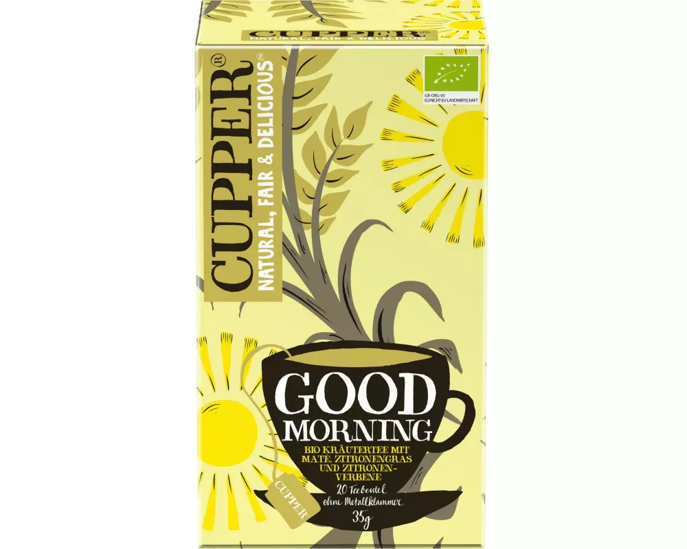Cupper Teebeutel Bio Good Morning Kräutertee 20 x 1.75 g