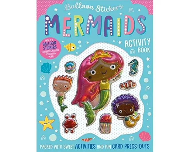Balloon Stickers Mermaids Activity Book