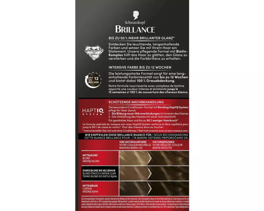 Schwarzkopf BRILLANCE Haarcoloration Brillance 862 Naturbraun