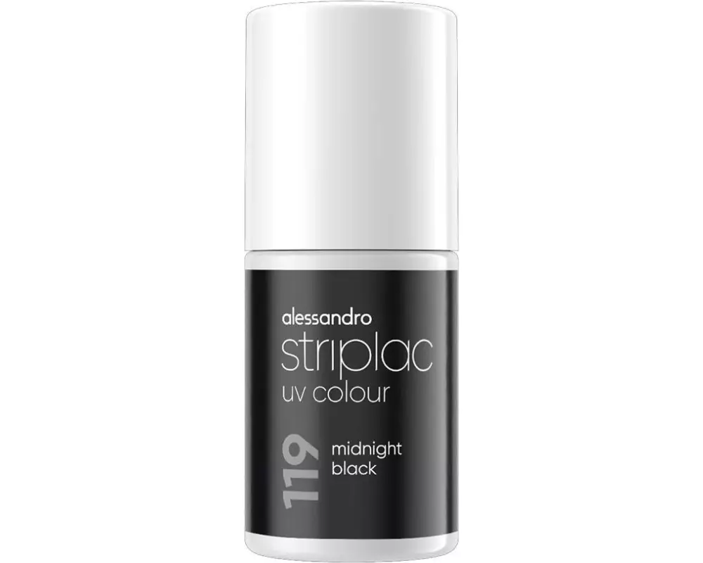alessandro Nagellack Striplac UV Colour 119 Midnight Black