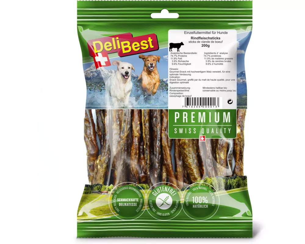 DeliBest Delibest Premium Rindfleisch Sticks rund 200 g