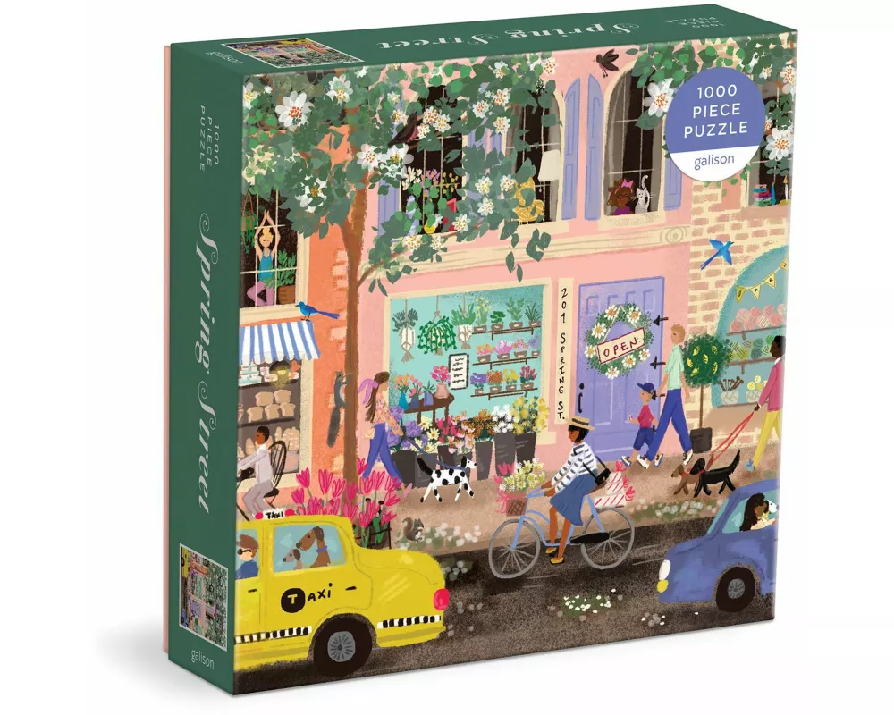 Spring Street 1000 Piece Puzzle In a Square box