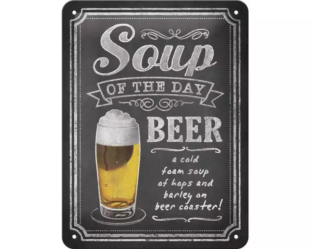 Nostalgic Art Schild Soup of the Day 15 x 20 cm, Metall