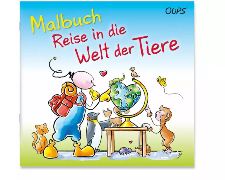 Oups Malbuch - Reise in die Welt der Tiere