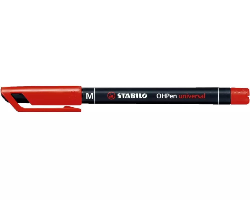 STABILO Folienstift OHPen universal M permanent 10 Stück, Rot