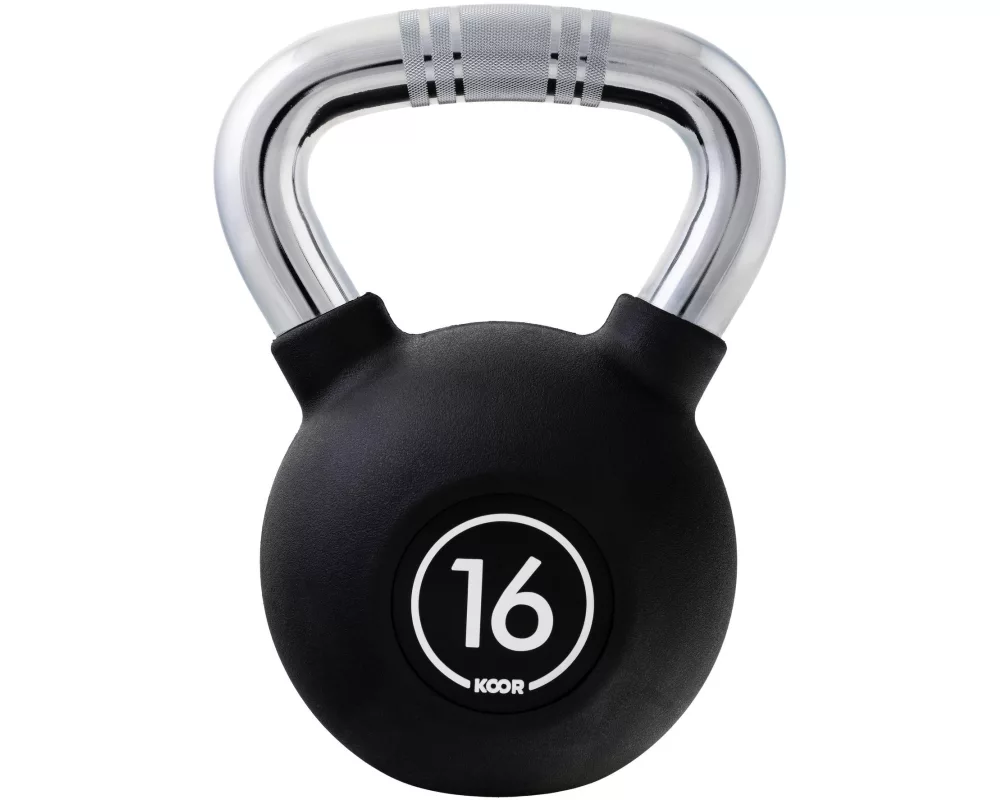 KOOR Kettlebell 16 kg, Schwarz