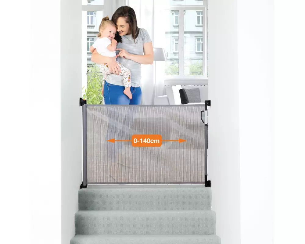 DREAMBABY Türschutzgitter Grau 0 - 140 cm