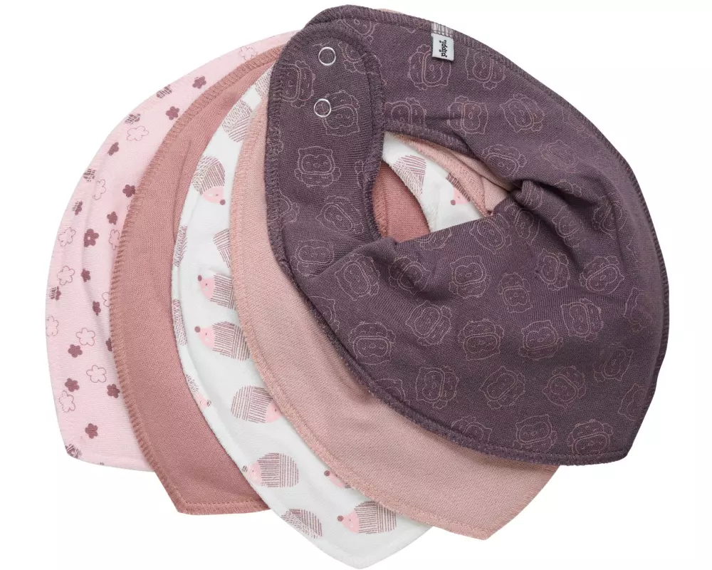 pippi Dreieckstuch Bandana Lätzchen 5er-Set Old Rose