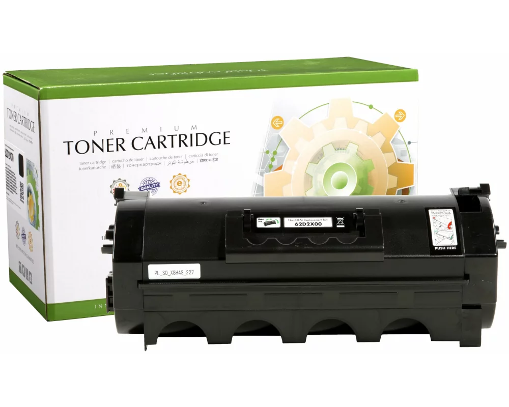 STATIC Toner cartridge compatible with Lexmark 62D2X00 black compatible 45.000 pages