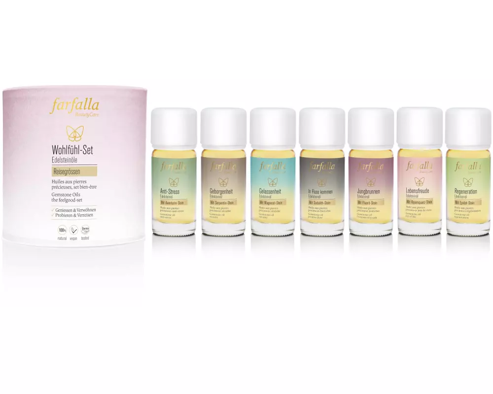 Farfalla Geschenk-Set Edelsteinöle 7-teilig
