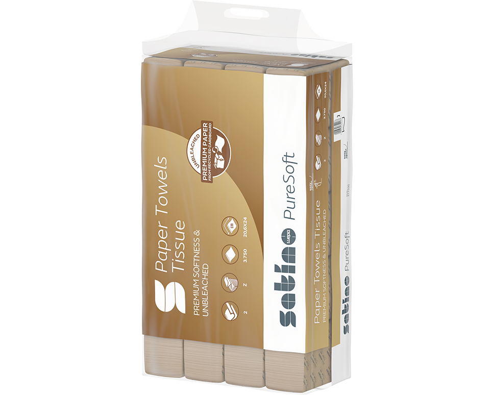 SATINO Z-Falz-Handtücher PureSoft 628529 PureSoft 3750 Stück