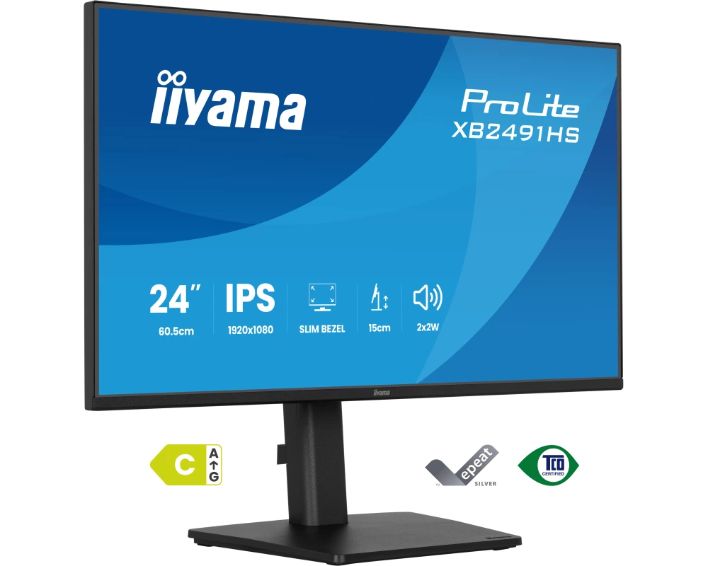 iiyama ProLite XB2491HS-B1 Computerbildschirm 60,5 cm (23.8") 1920 x 1080 Pixel Full HD LCD Schwarz