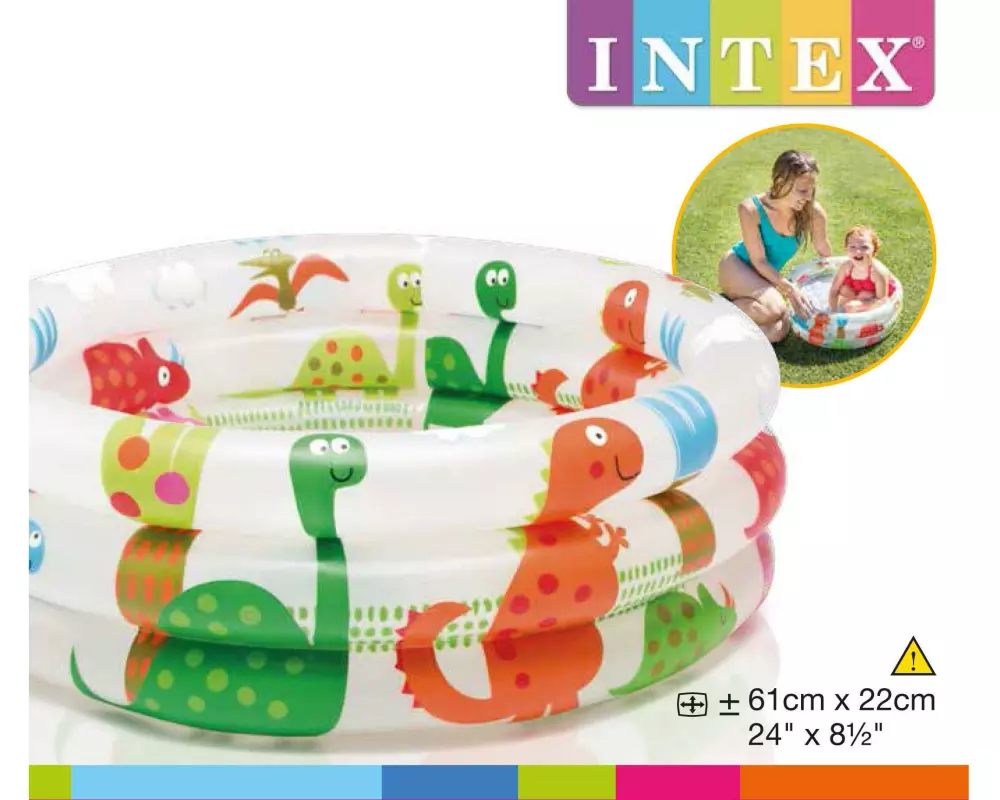 Intex DINOSAUR 3-RING BABY POOL 57106NP