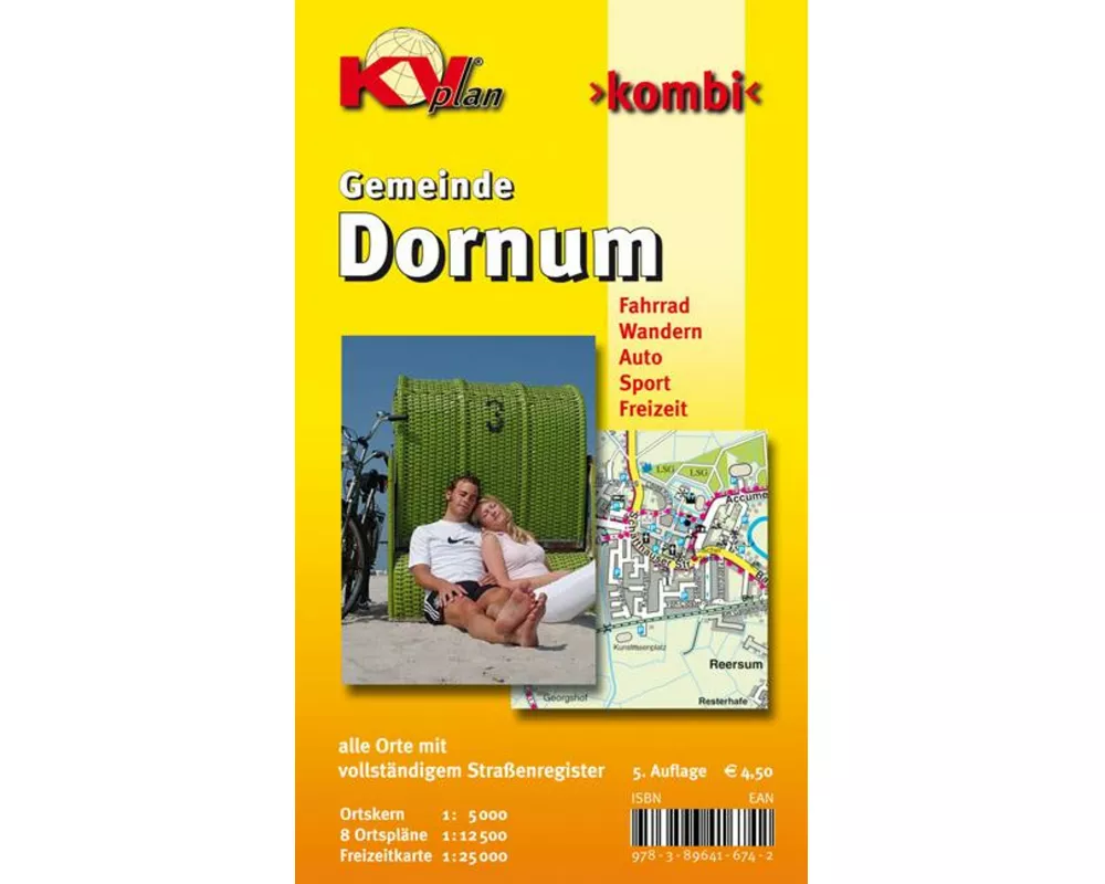 Dornum, KVplan, Radkarte/Freizeitkarte/Stadtplan, 1:25.000 / 1:12.500 / 1:5.000