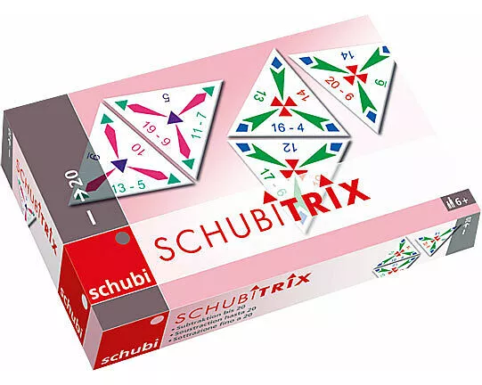 Schubitrix Subtraktion bis 20. Mathematik 1./2. SJ. Lernspiel
