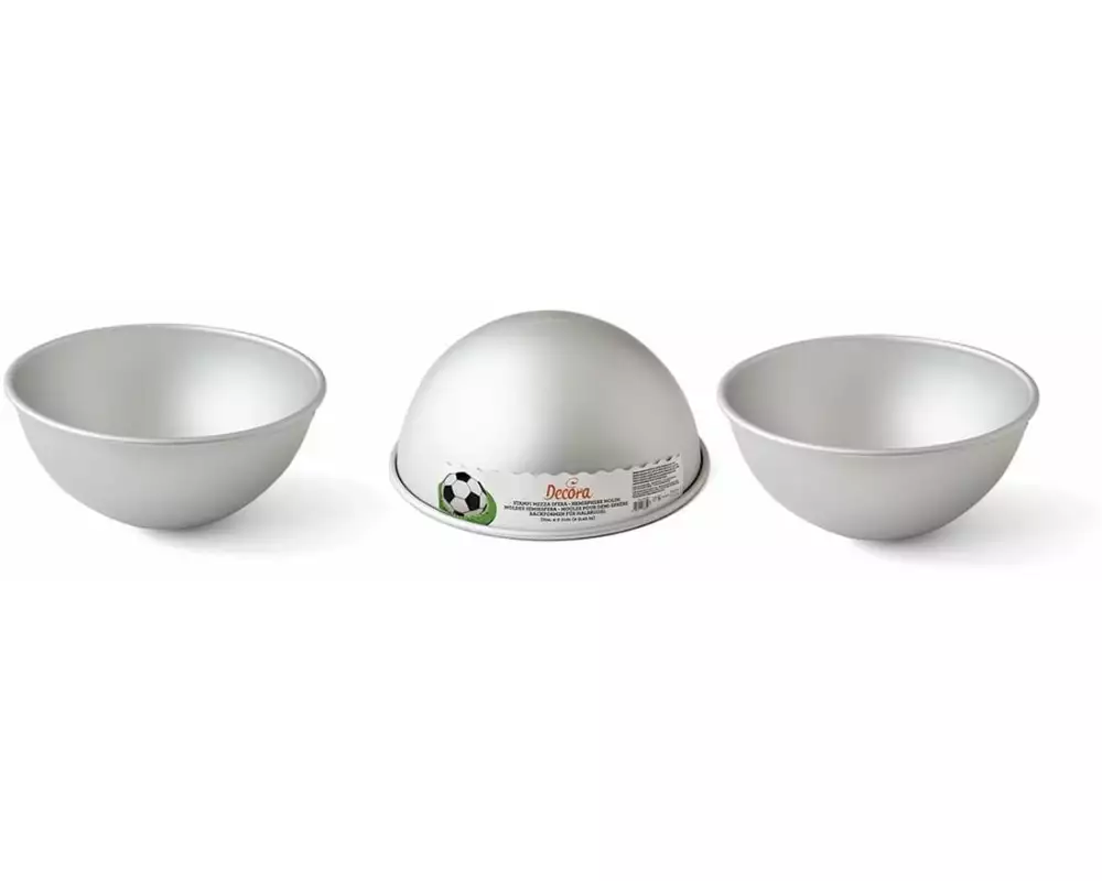 Decora Motiv-Backform Halbkugel, Ø 10 cm, 3 Stück