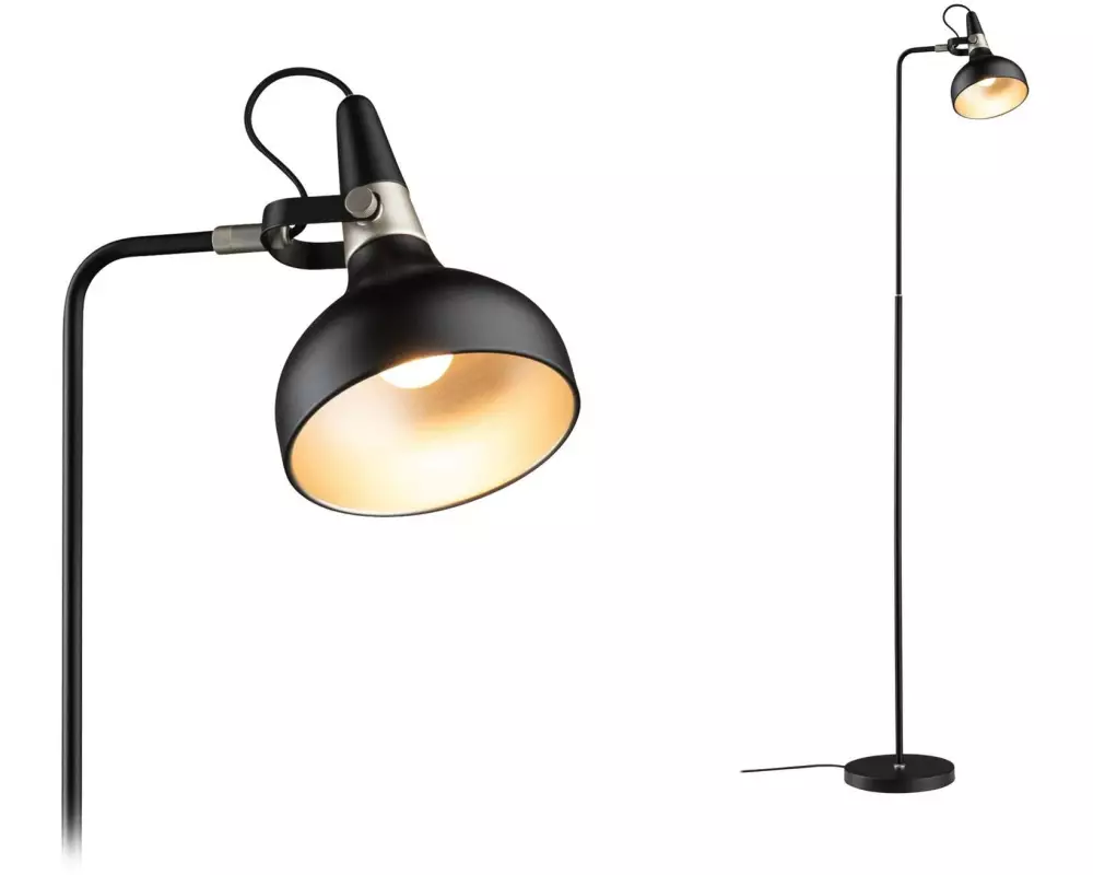 Paulmann Stehleuchte Neordic Juna E14, Schwarz matt