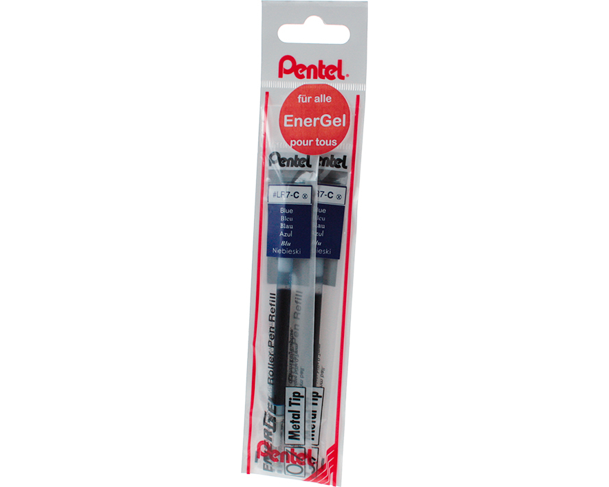 PENTEL Mine Energel BL77 YLR7-2CX blau, 2 Stück