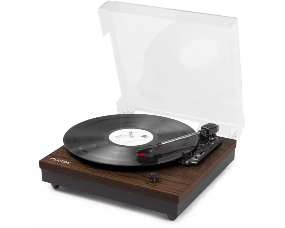 Fenton Plattenspieler mit Bluetooth RP112D Braun