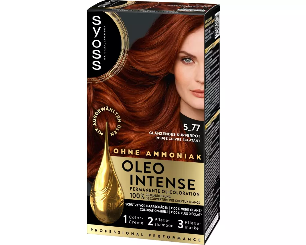 Syoss oleo intense Haarcoloration Oleo Intense 5-77 Glänzendes Kupferrot