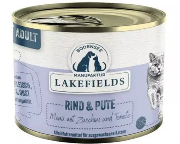 Lakefields Menü Rind & Pute mit Zucchini und Tomaten 200 g