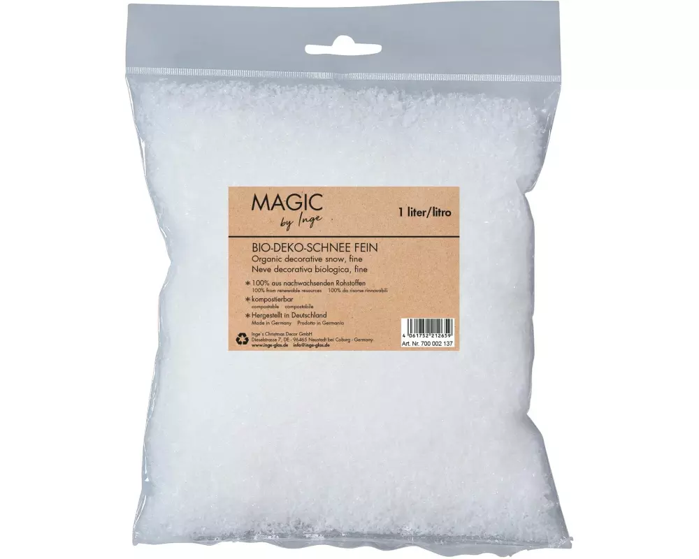 INGES CHRISTMAS DECOR Dekoschnee, fein, 1 l