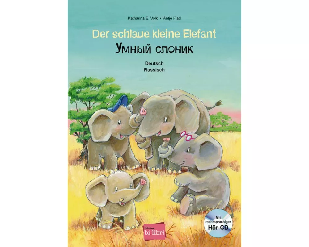 Der schlaue kleine Elefant - Deutsch-Russisch
