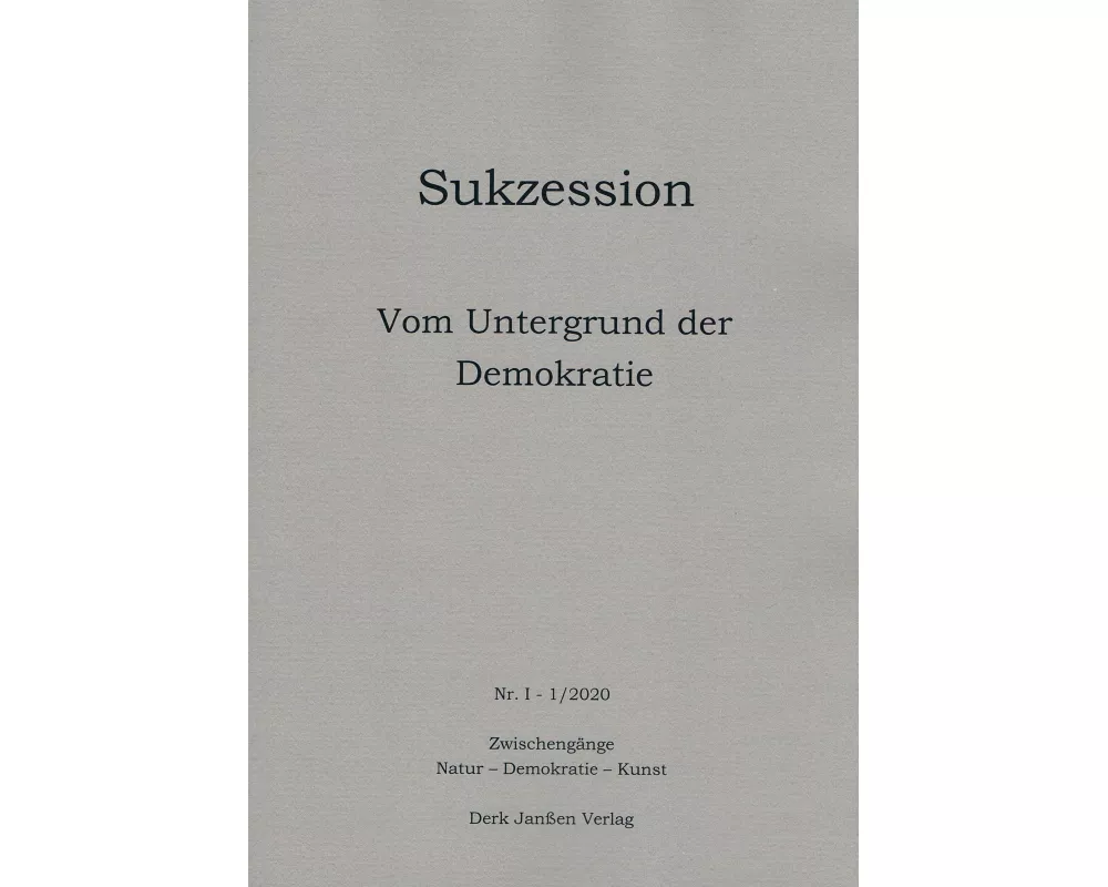 Vom Untergrund der Demokratie