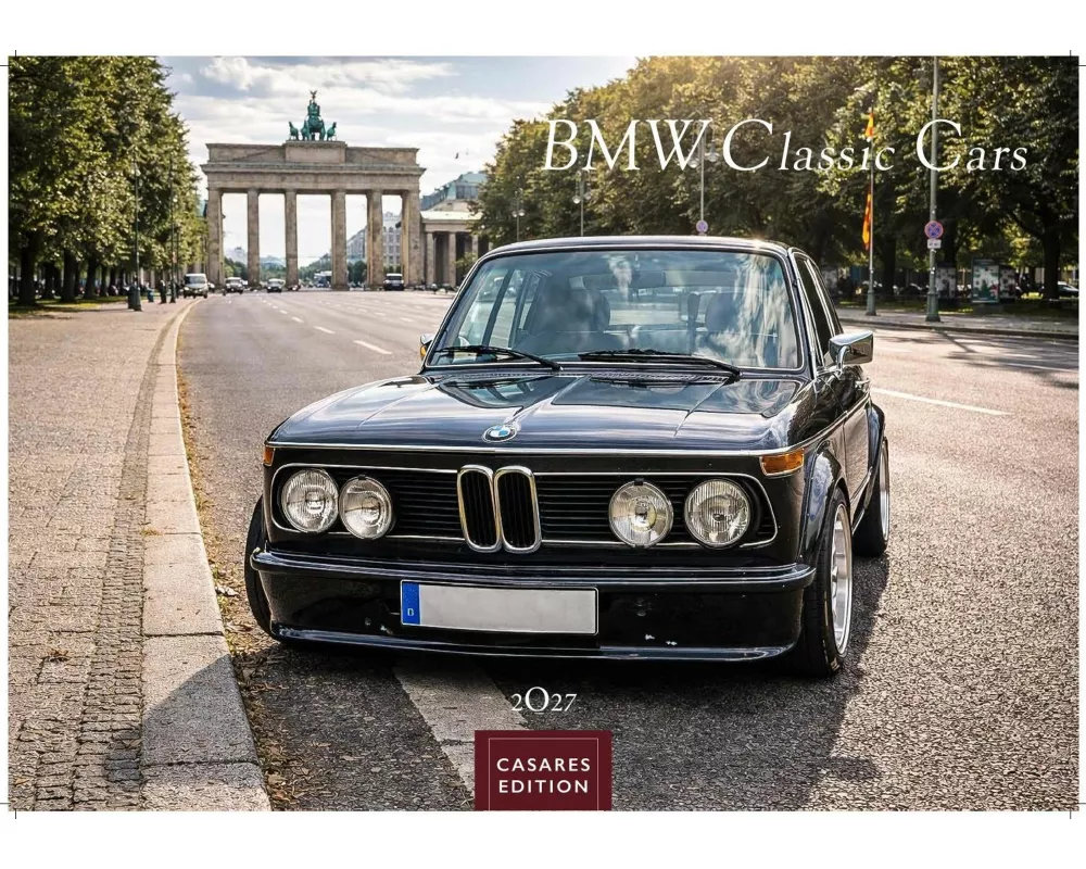 BMW Classic Cars Kalender 2027 - Wandkalender | Fotokalender Oldtimer 24x35cm BMW Oldtimer - Hochwertiger Oldtimer Kalender