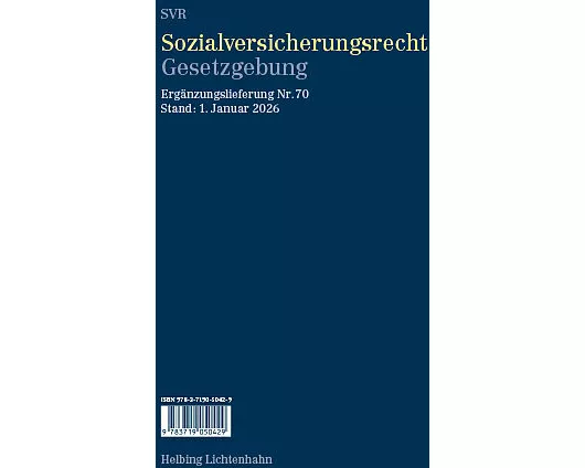 Sozialversicherungsrecht - Gesetzgebung EL 70