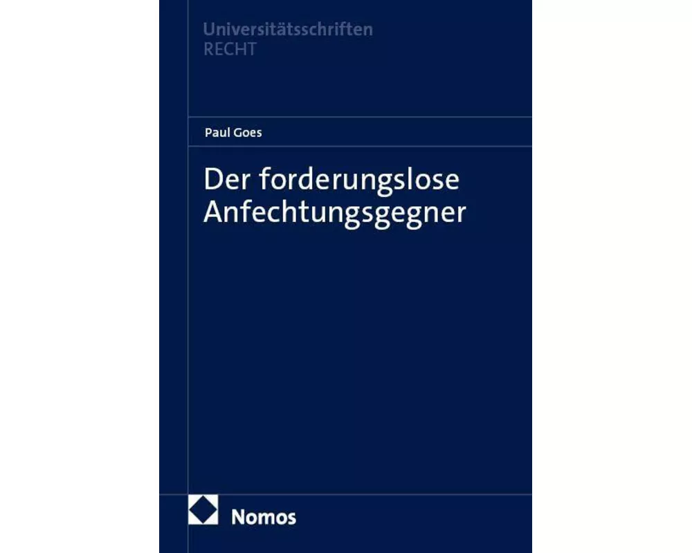 Der forderungslose Anfechtungsgegner