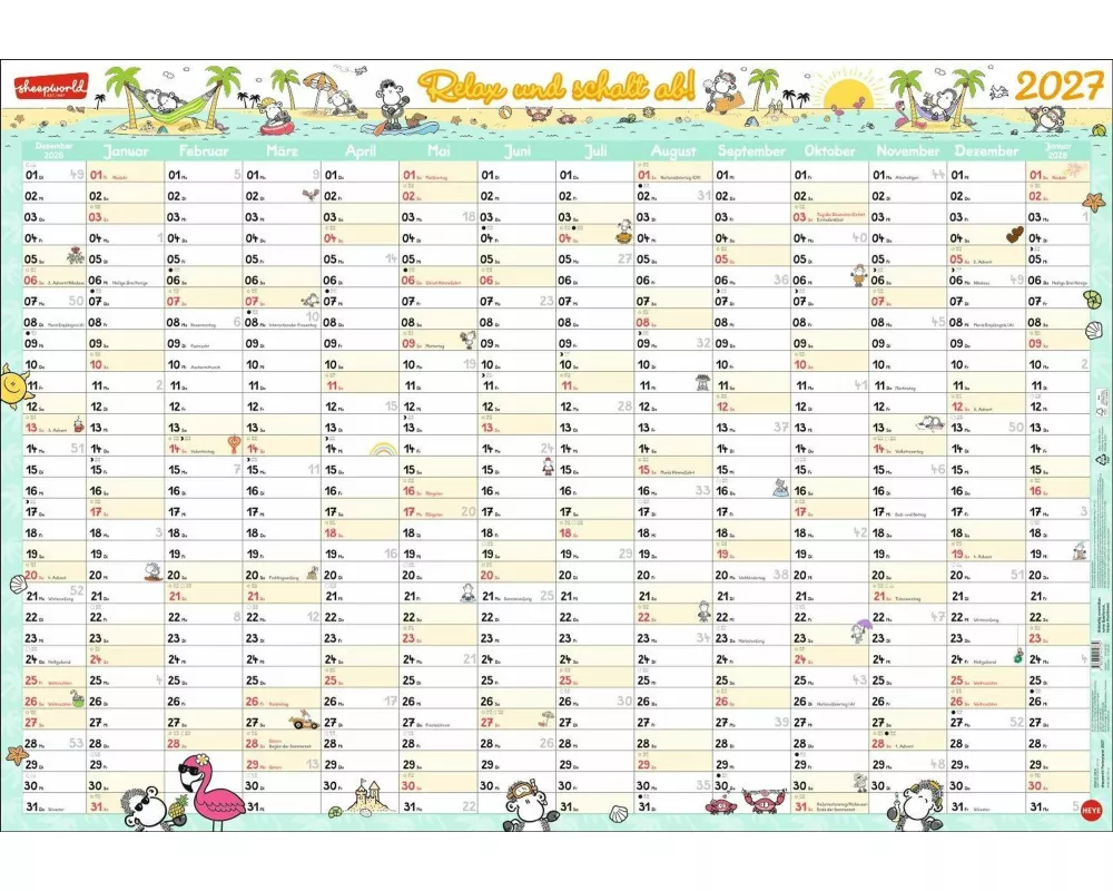 sheepworld Posterplaner 2027