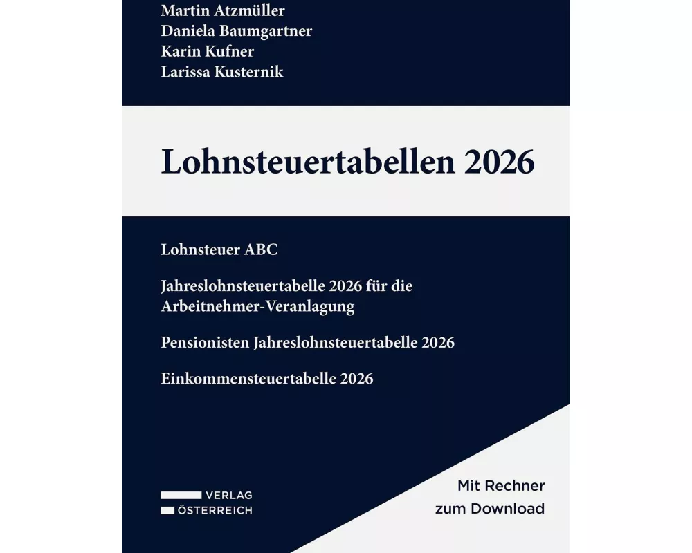 Lohnsteuertabellen 2026