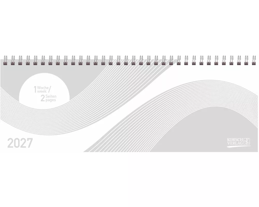 Tischkalender quer Professional Colourlux 2027 weiß