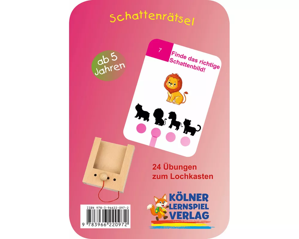 Lochkasten. Schattenrätsel 5+