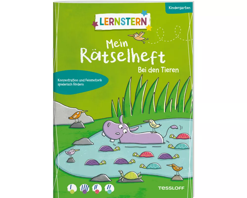 LERNSTERN. Mein Rätselheft Kindergarten. Bei den Tieren