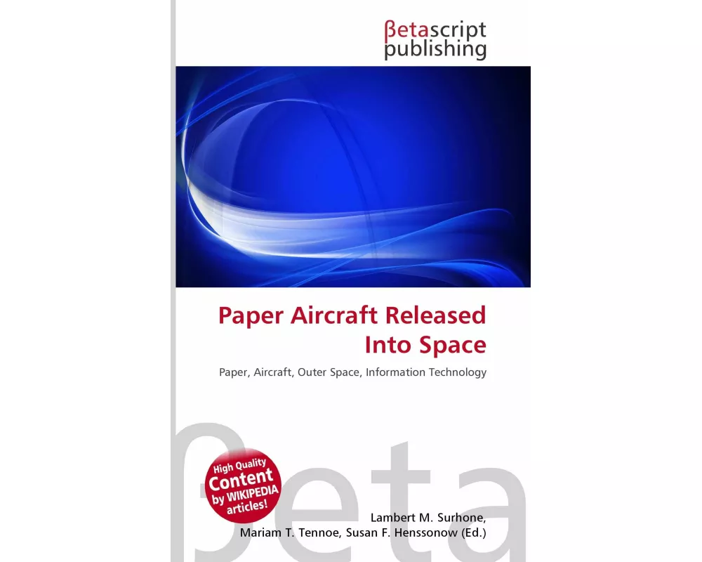 Paper Aircraft Released Into Space