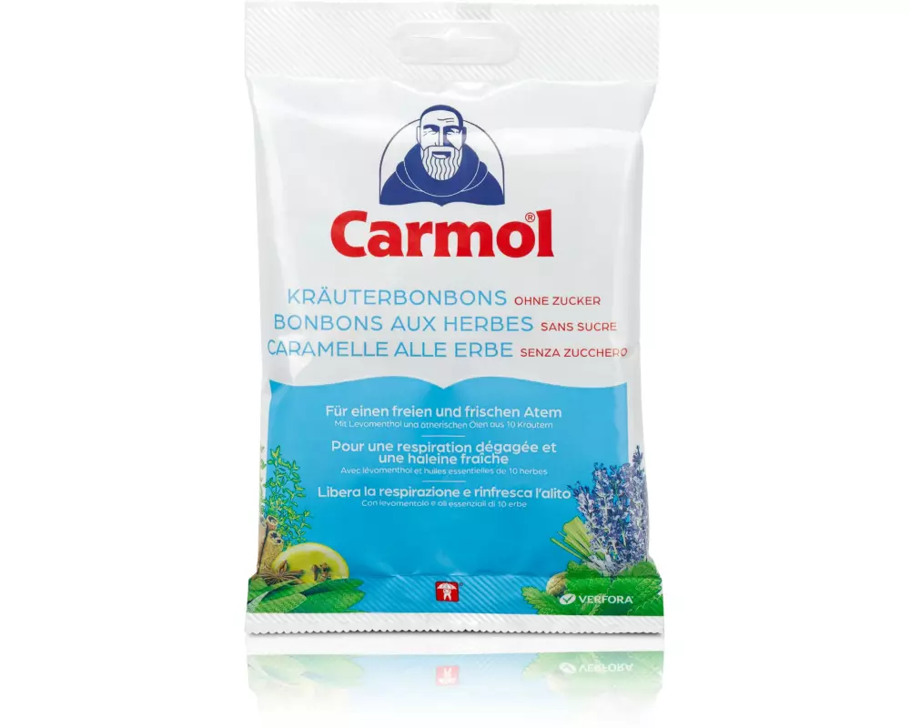 Carmol Kräuterbonbons ohne Zucker 12 x 75 g