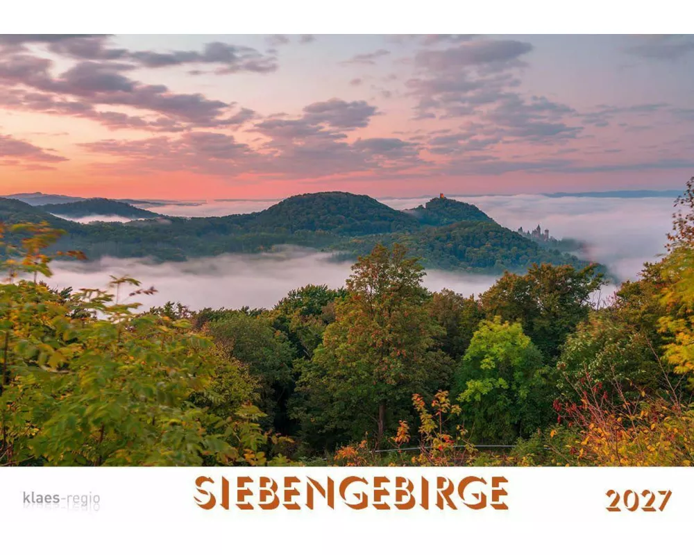 Siebengebirge 2027 Bildkalender A4 quer, spiralgebunden