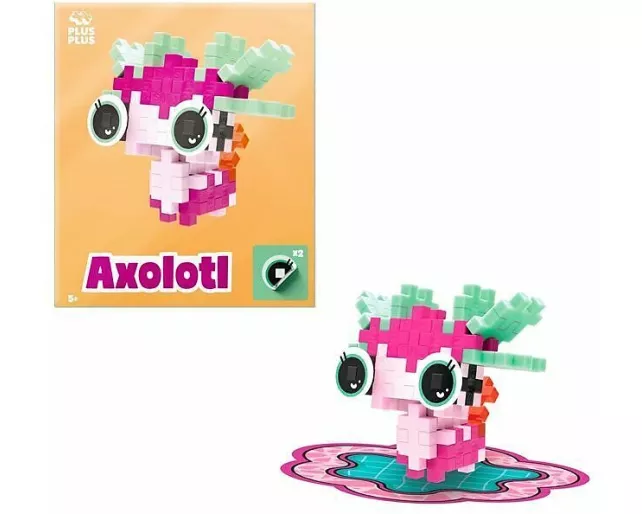 31 Kreativ Bausteine Axolotl pink