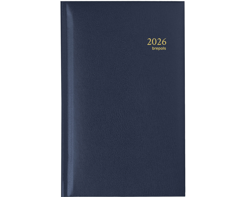 BREPOLS Agenda Interplan Lima Ku. 2026 0.736.1255 1W/1S blau 9.5x16.6cm