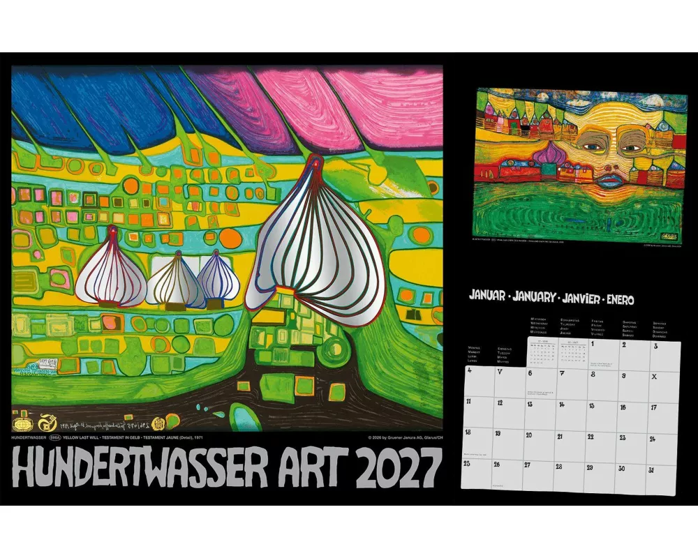 Hundertwasser Broschürenkalender Art 2027