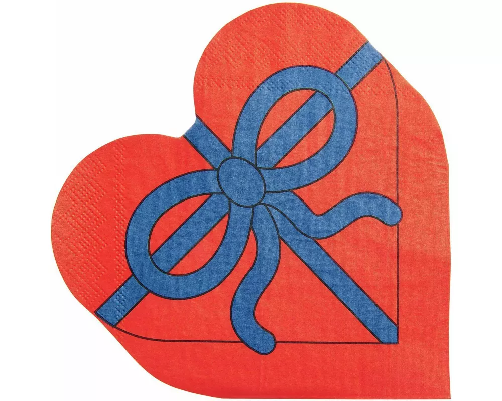 Serviette Herz Box, FSC MIX